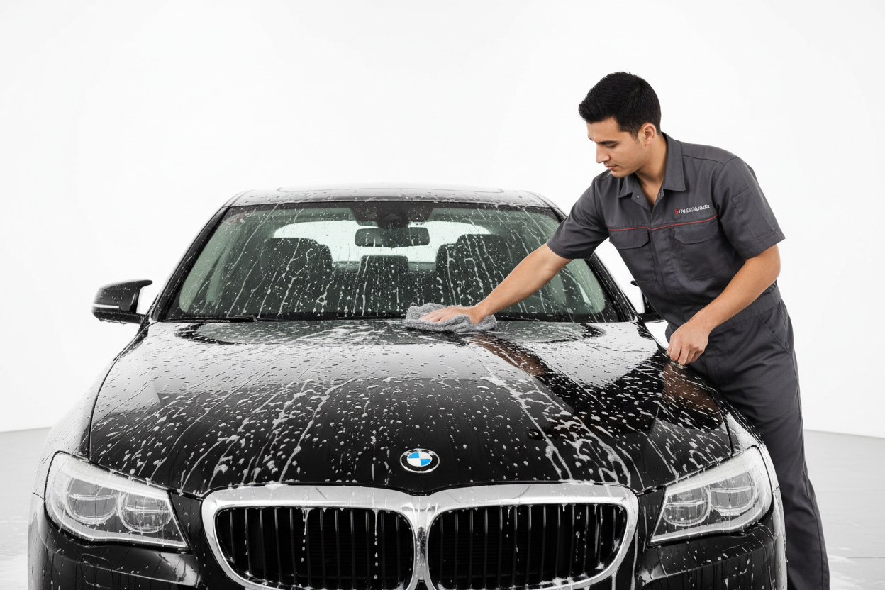 Professional hand car wash service at Brother's Keeper
