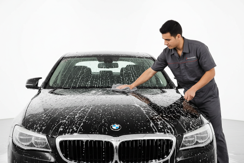 Professional hand car wash service at Brother's Keeper