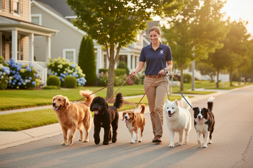 Professional dog walking service at Brother's Keeper